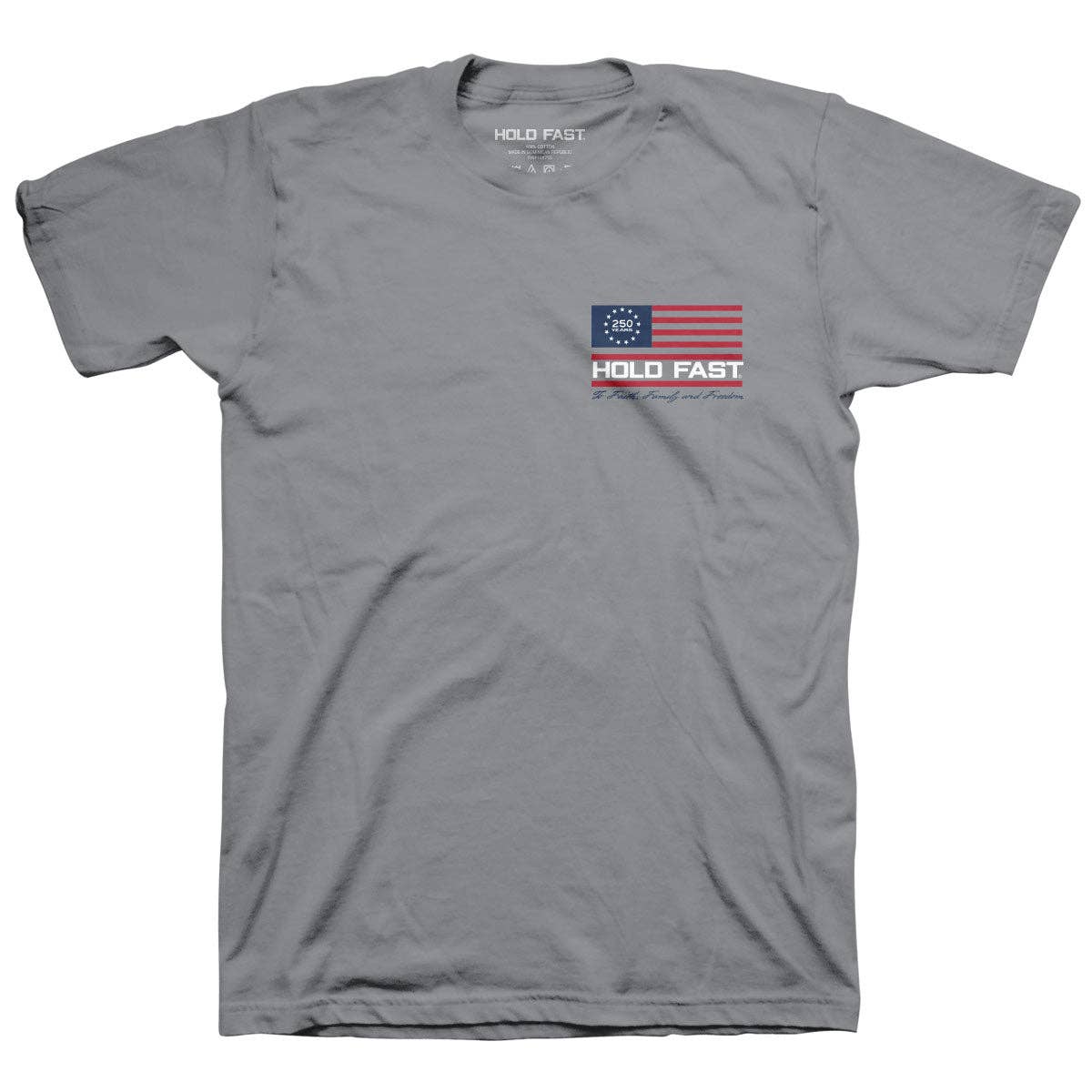 HOLD FAST Adult T-Shirt Colonial Soldier