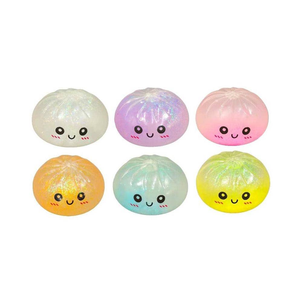 Glow In The Dark Bao Bun Dumpling Squeeze Squishy Stress Relief Toy