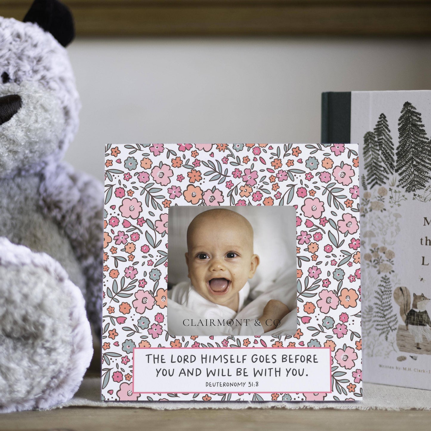 Floral Pattern The Lord Himself Picture Frame