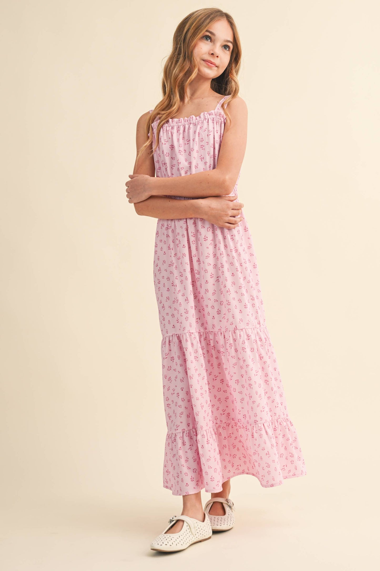 TWEEN KIDS GIRLS JULIETTE WAIST MAXI DRESS