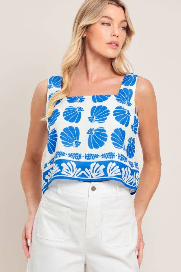 Printed Woven Top and Pant Set