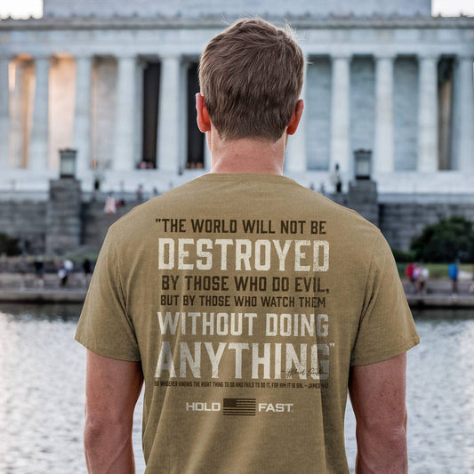 HOLD FAST Mens T-Shirt Einstein: Brown Sugar Heather
