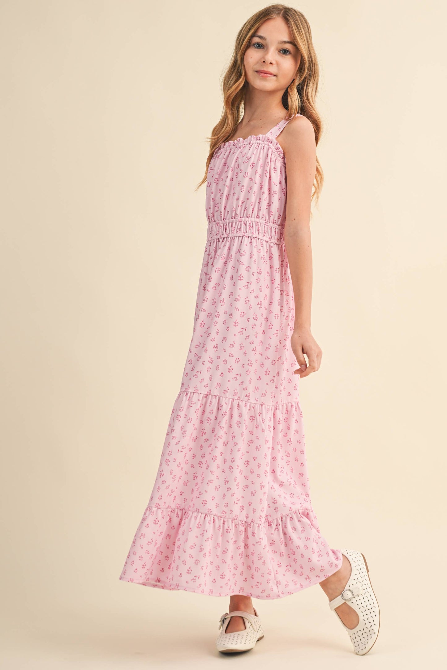 TWEEN KIDS GIRLS JULIETTE WAIST MAXI DRESS