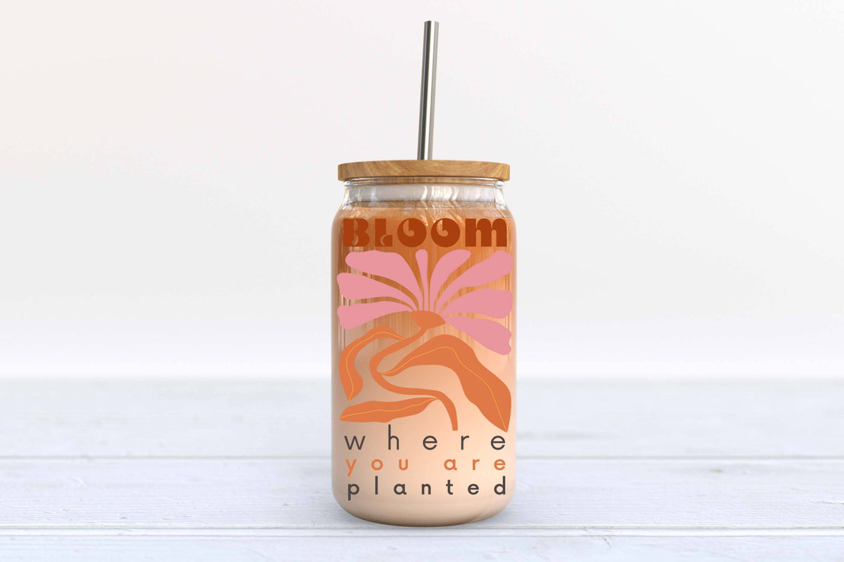 BLOOM GLASS TUMBLER