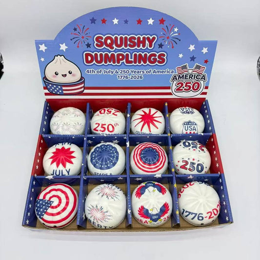 4th of July flag USA DUMPLINGS Squishy squeeze Toy: Foam material