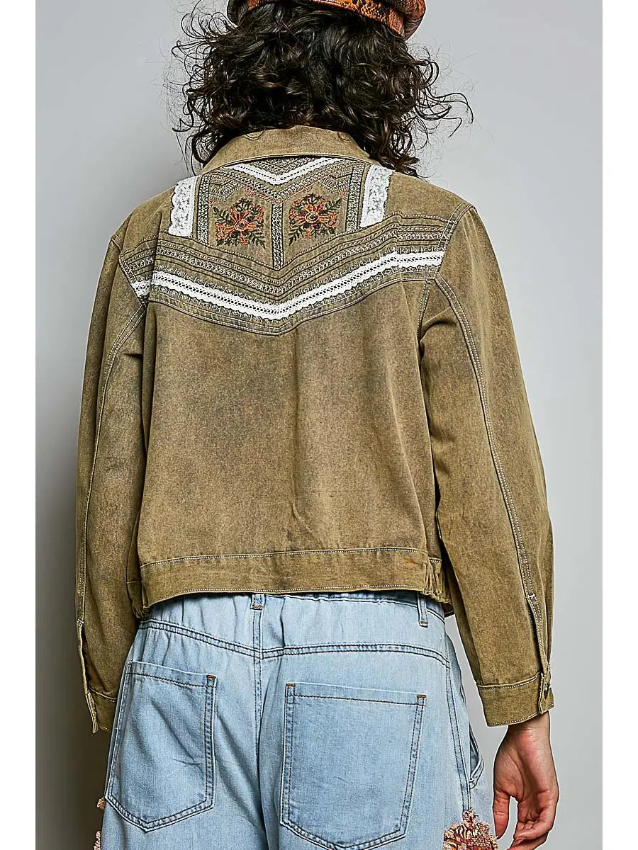 Floral Embroidered Lace Jacket