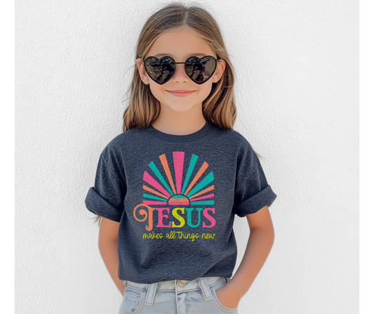 Jesus Makes All Things New Youth Faith Graphic Tee