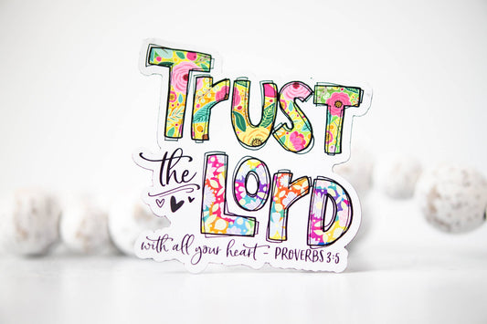Trust The Lord, Christian 3"x3" Magnet