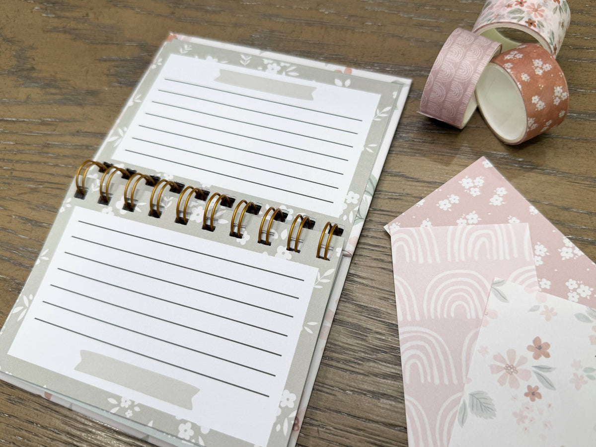 Green Floral Bible Verse Memory Journal