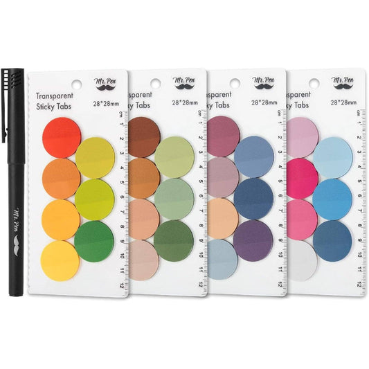 Round Transparent Sticky Notes Set