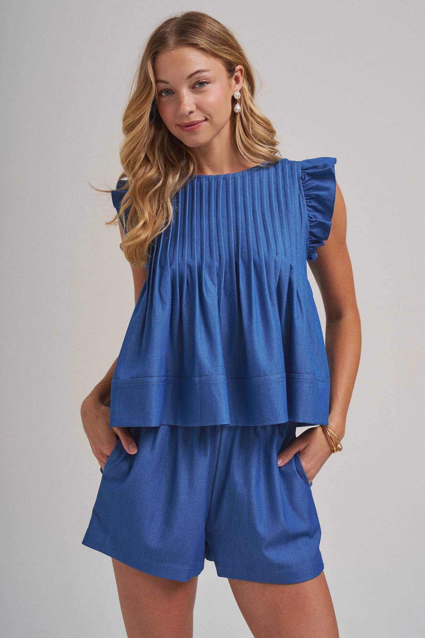 Boho Top and Shorts Set