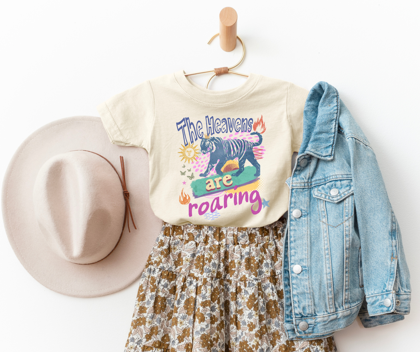 The Heavens are Roaring Doodles Youth Faith Graphic Tee