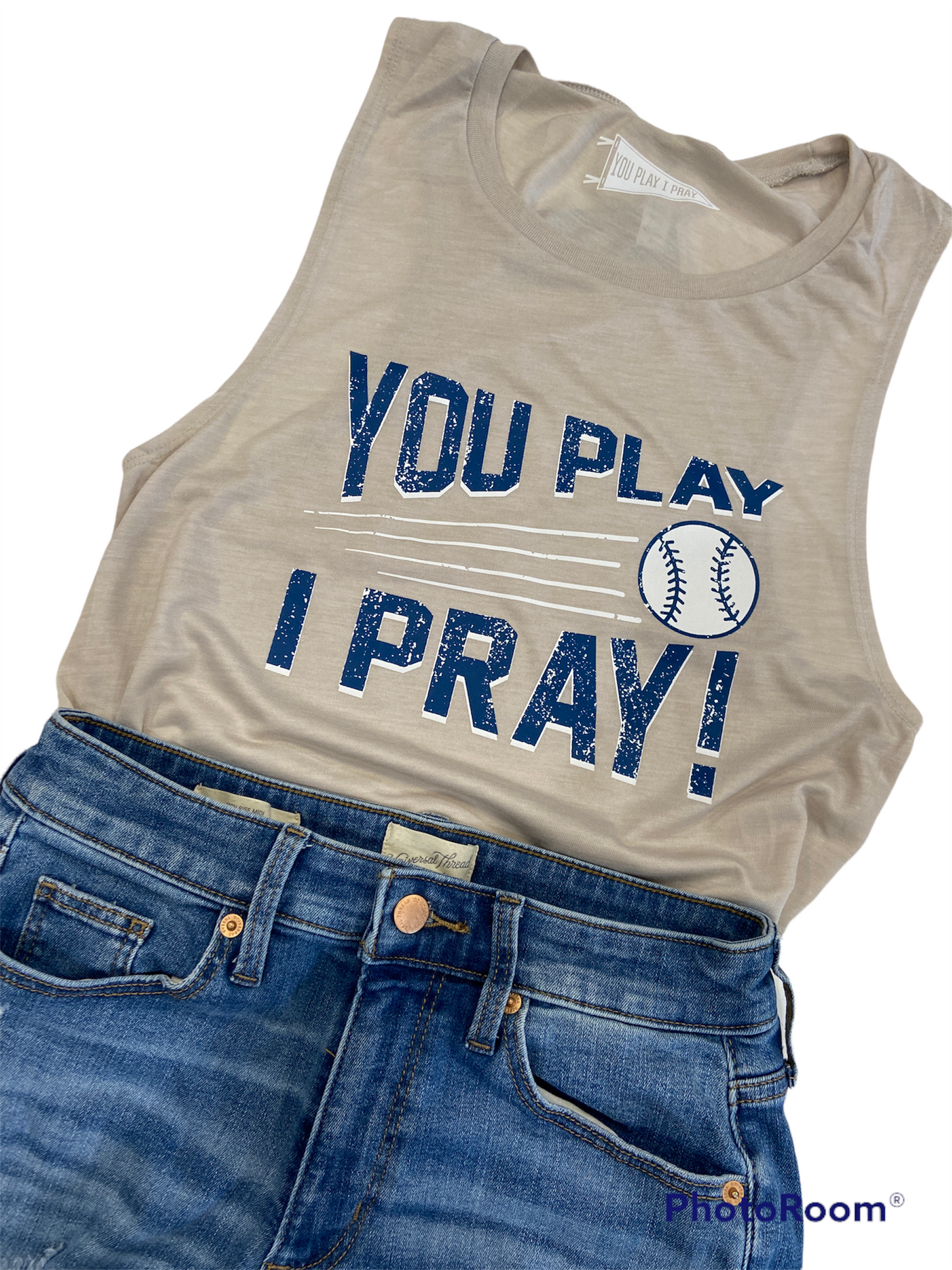  Pop Fly Muscle Tank | Christian Baseball | GameDay