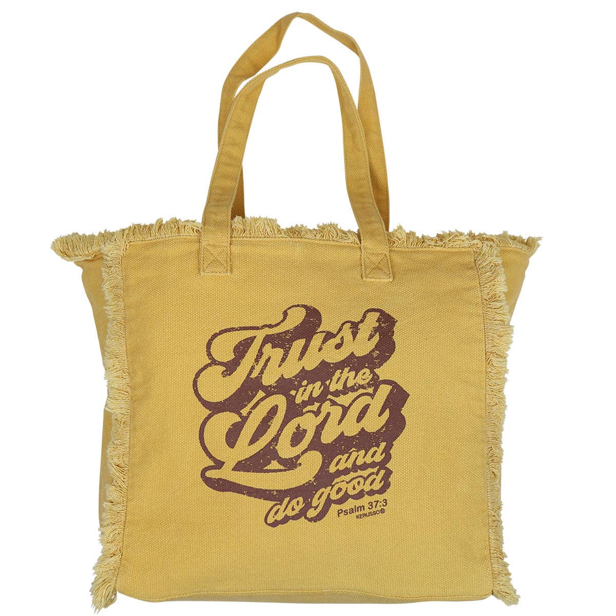 Grace & truth Tote Bag Trust In The Lord: Yellow