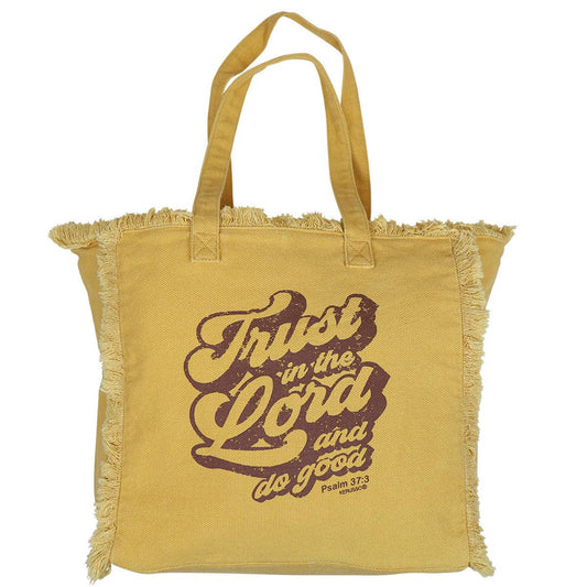 Grace & truth Tote Bag Trust In The Lord: Yellow