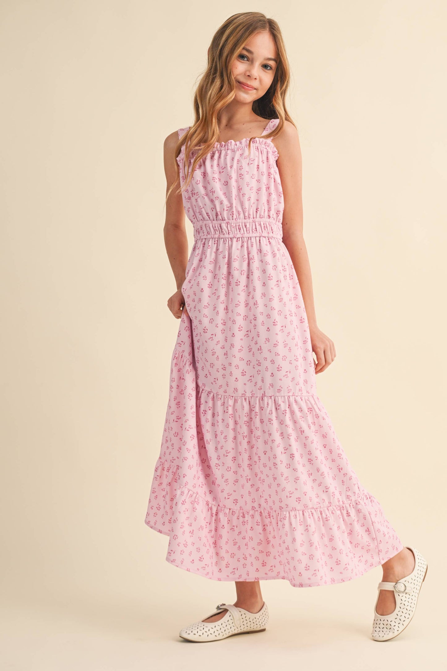 TWEEN KIDS GIRLS JULIETTE WAIST MAXI DRESS