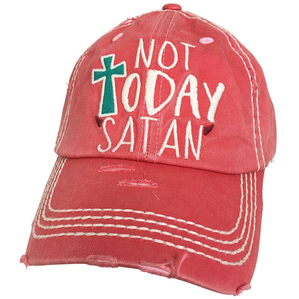 Not Today Satan Hot Pink