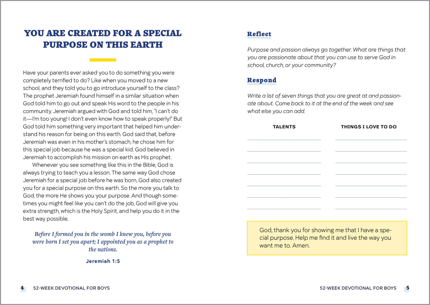 52-Week Devotional for Boys