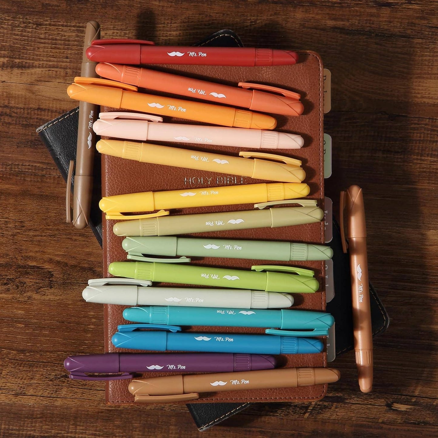 16 Pack Assorted Colors Bible Highlighters, No Bleed