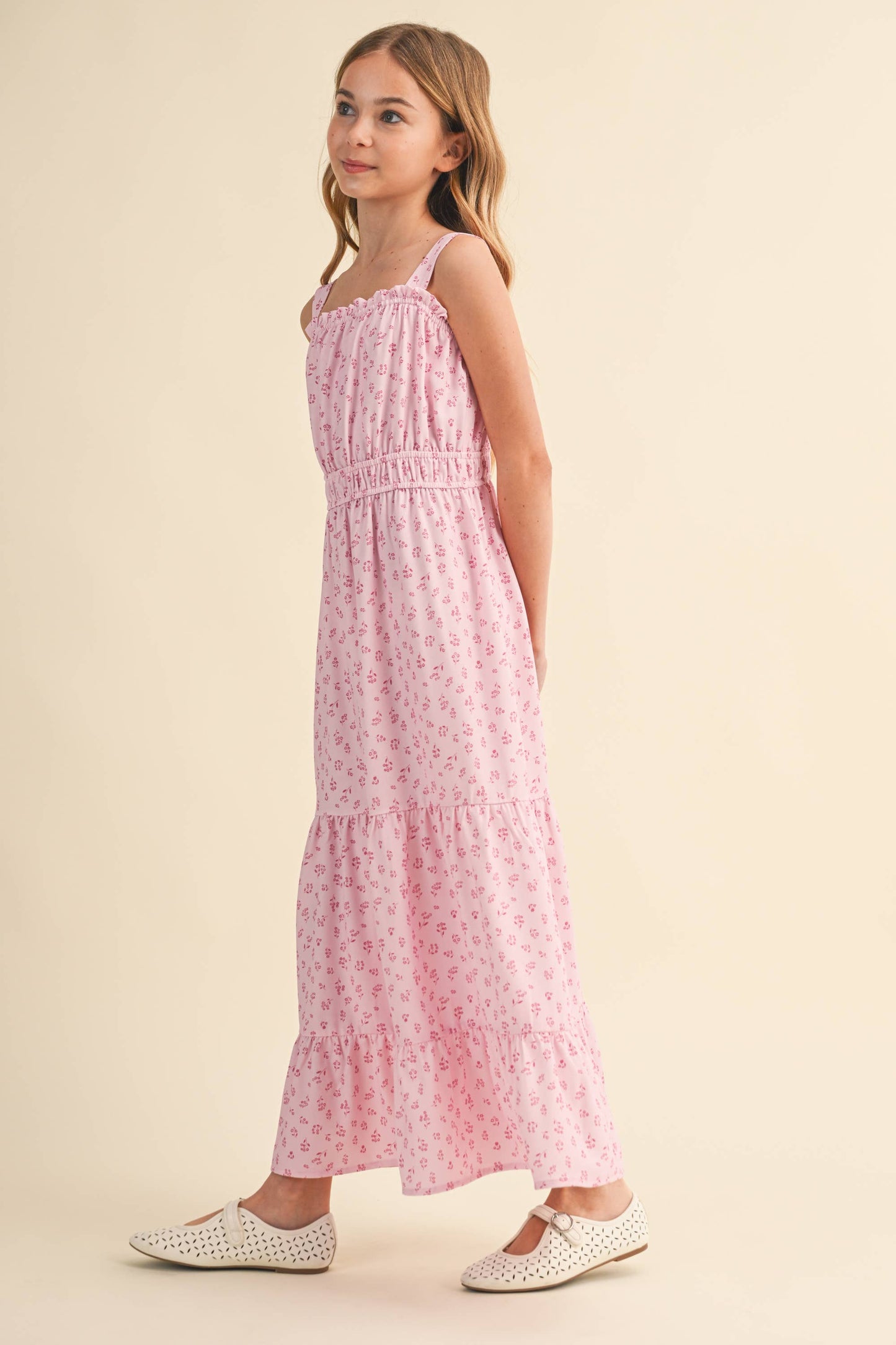 TWEEN KIDS GIRLS JULIETTE WAIST MAXI DRESS