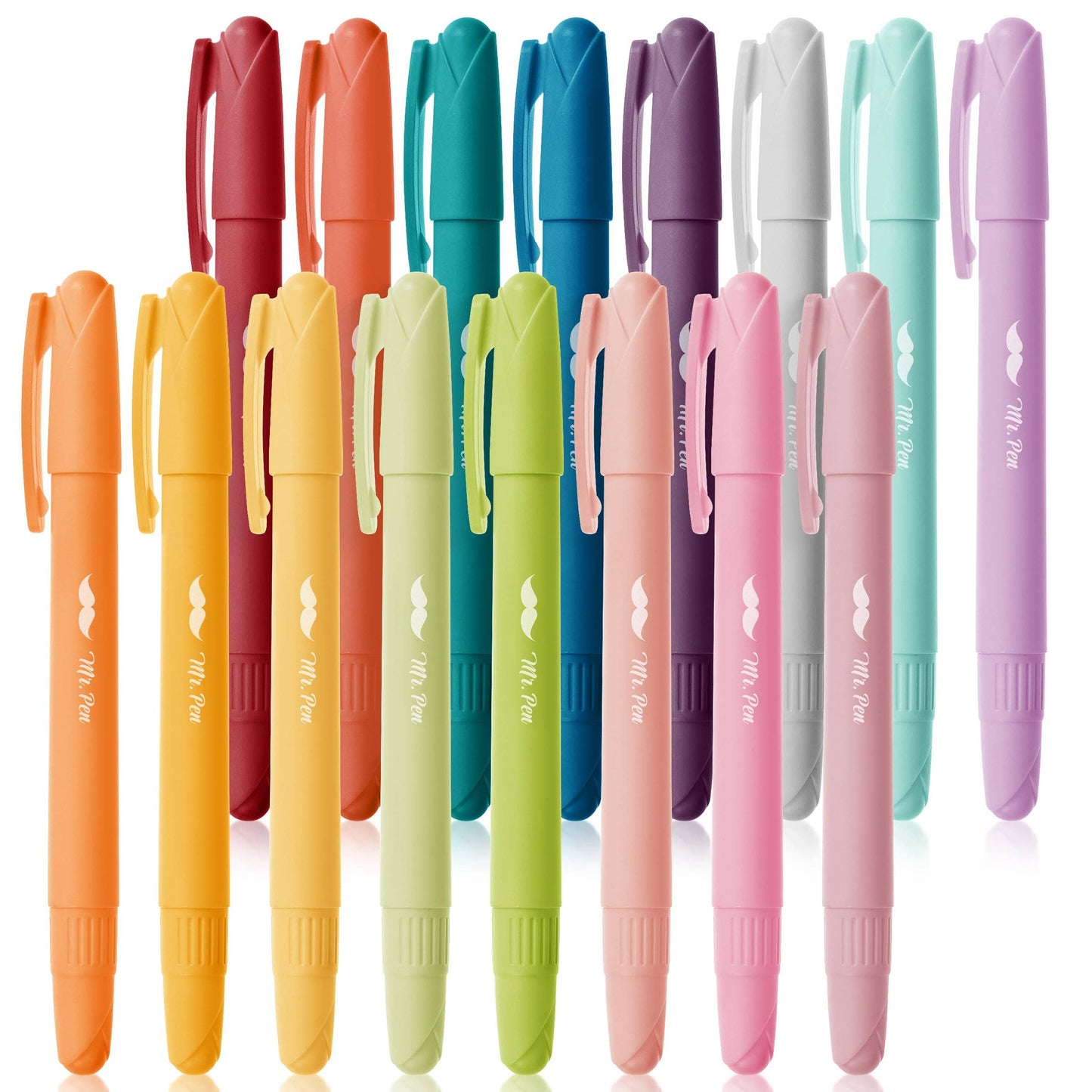 Mr Pen Gel Bible Highlighters 16 Pack Assorted Colors