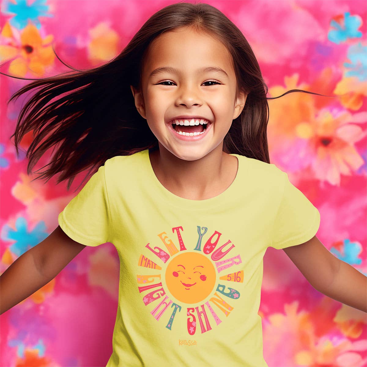 Kerusso Kids T-Shirt Let Your Light Shine: Banana
