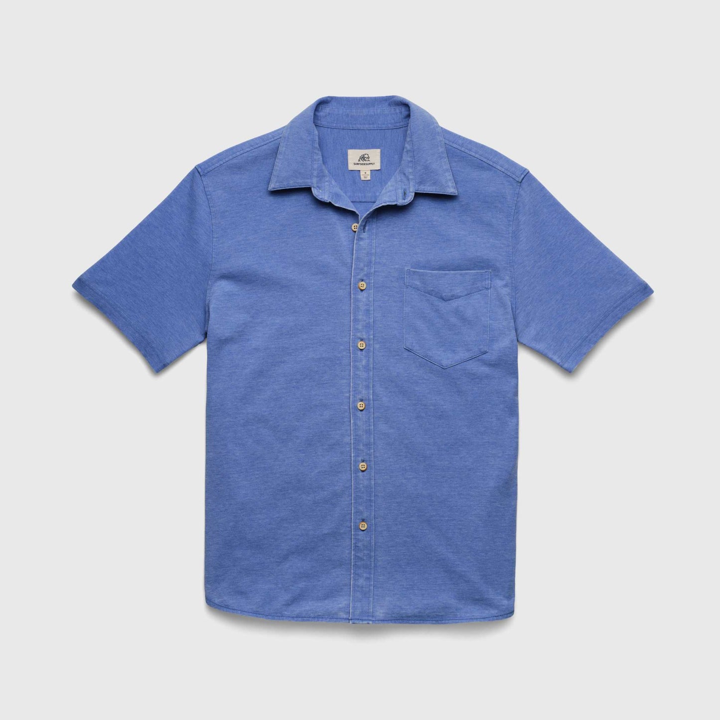 Button Down Collared Knit Shirt