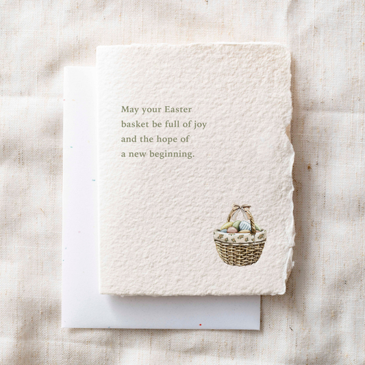 Easter Basket | Eco-Friendly Easter Greeting Card