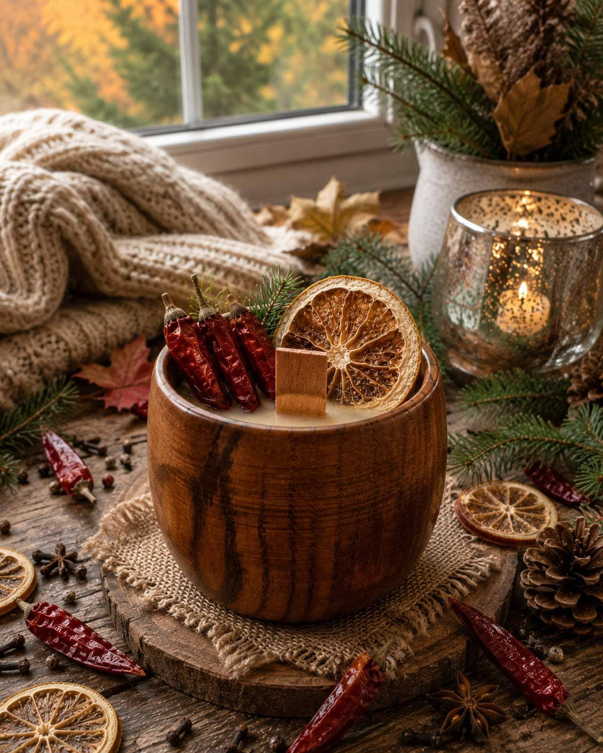 Hot Spice Candle: Cinnamon Orange Clove