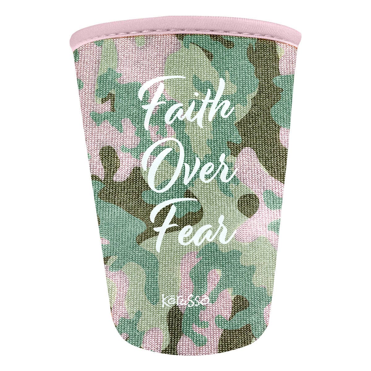 Kerusso Drink Sleeve Faith Over Fear: Camo