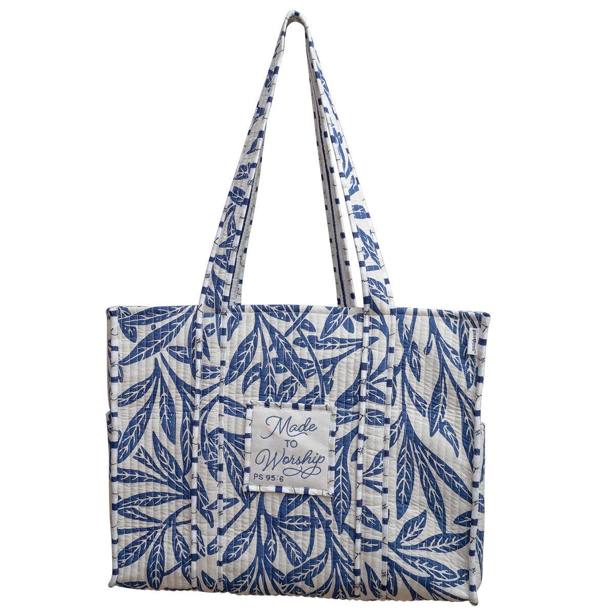 Grace & truth Women's Tote Bag Midnight Leaves
