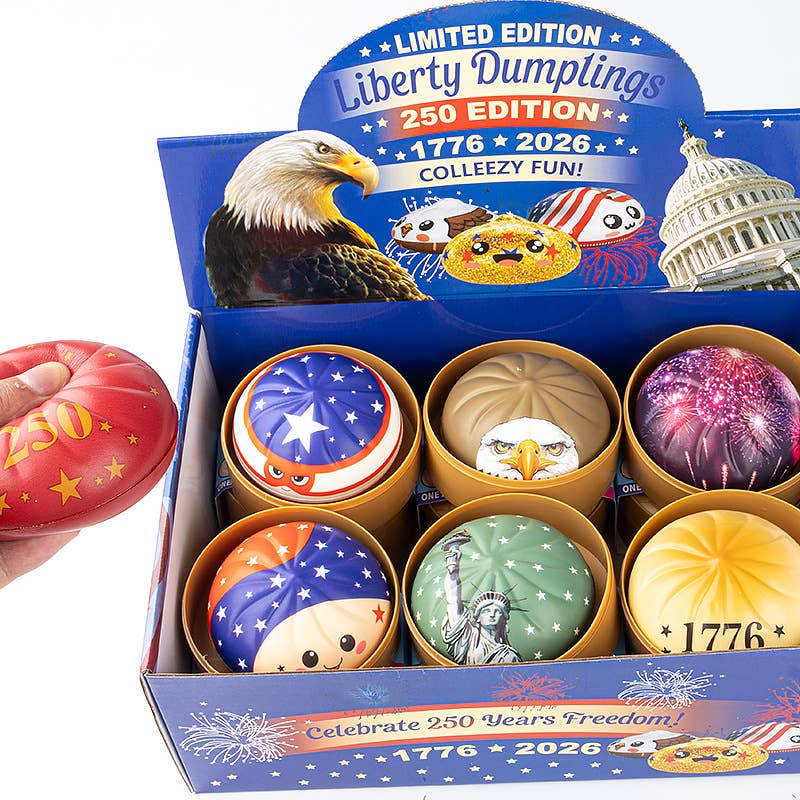 4th of July flag USA DUMPLINGS Squishy squeeze Toy: Foam material