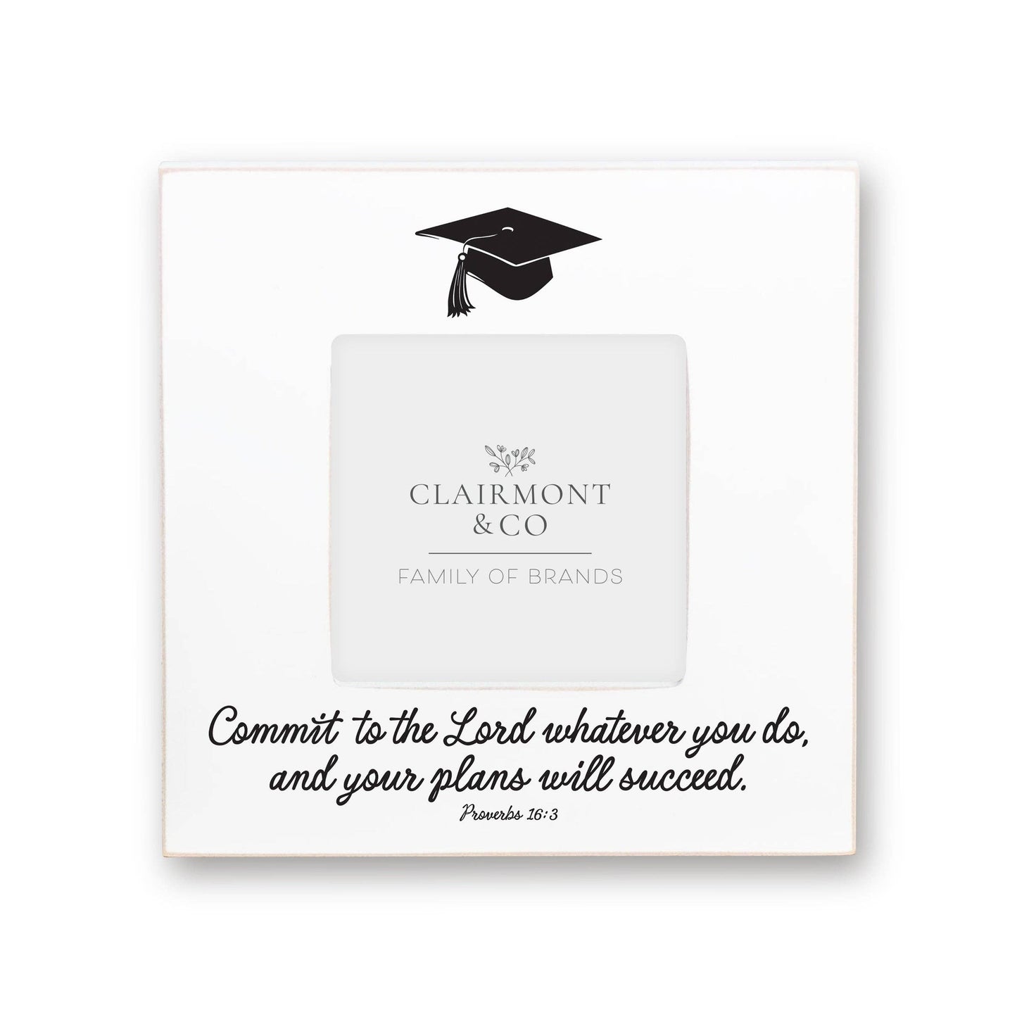 Commit To The Lord Whatever You Do Square Picture Frame