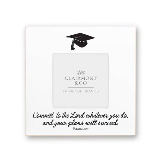 Commit To The Lord Whatever You Do Square Picture Frame