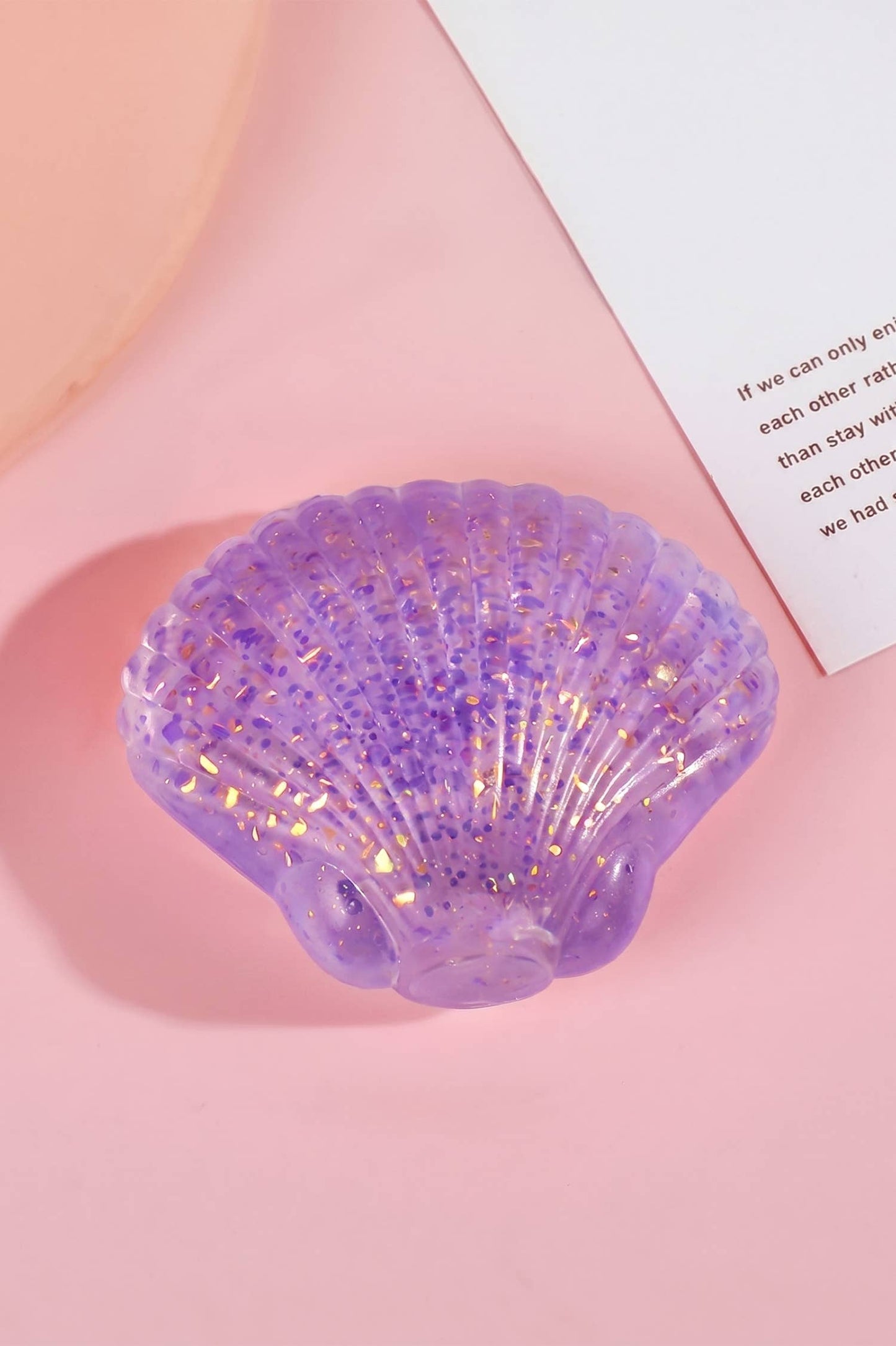 Glitter Shell Stress Relief Squish Ball Toy