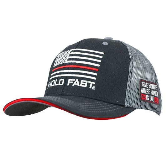 HOLD FAST Mens Cap Fireman Flag Hat