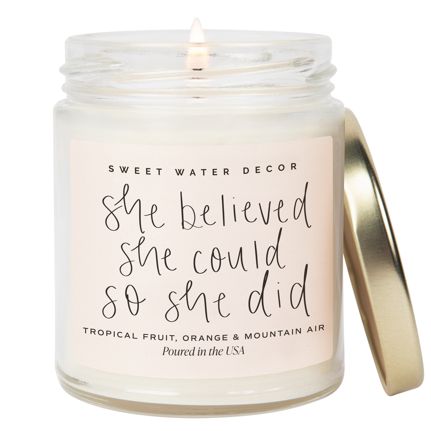 She Believed She Could 9 oz Soy Candle