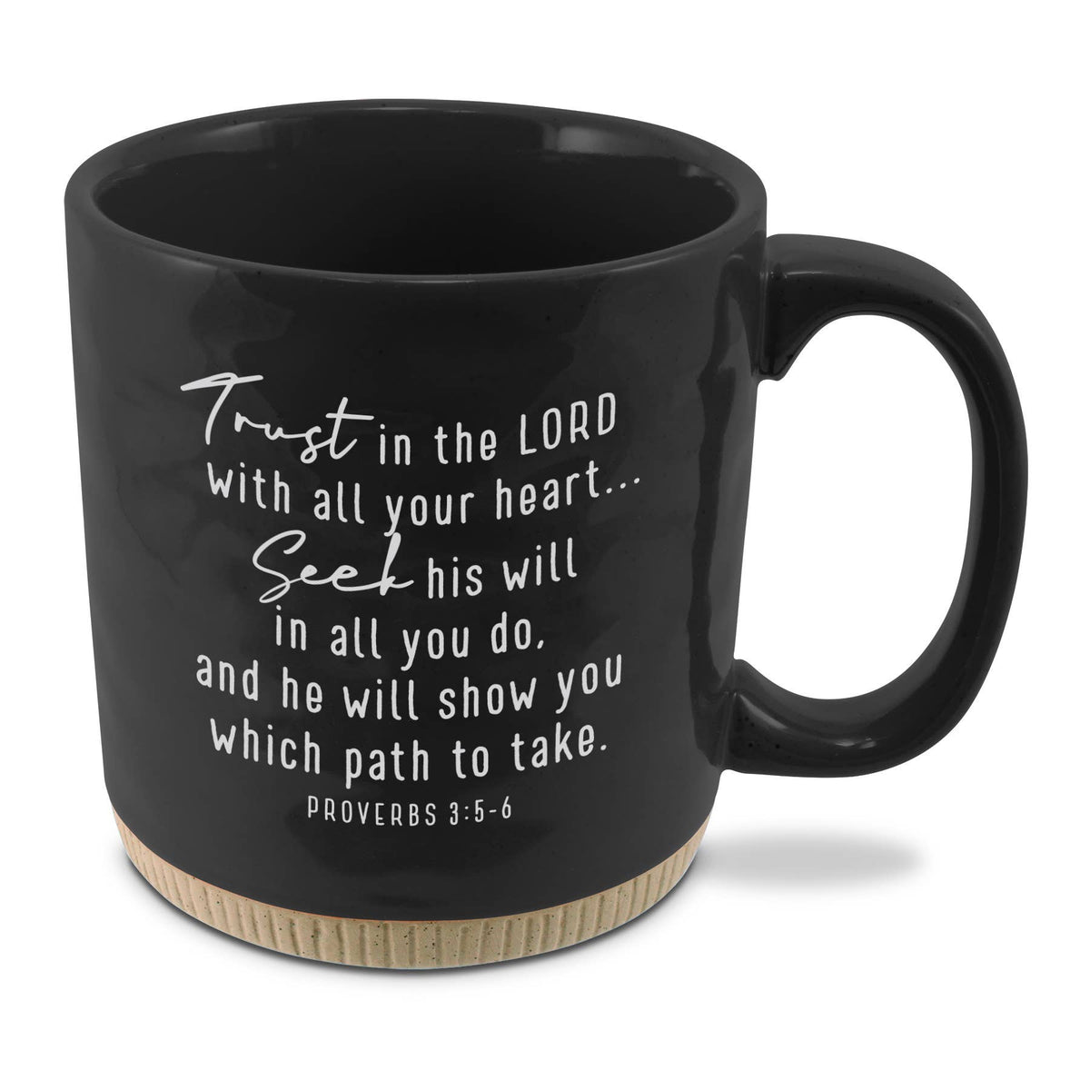 Mug Powerful Words Faith Black