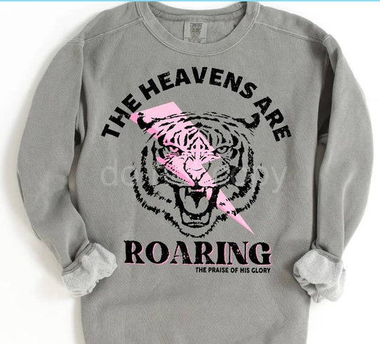 The Heavens are Roaring Heather Grey Crewneck