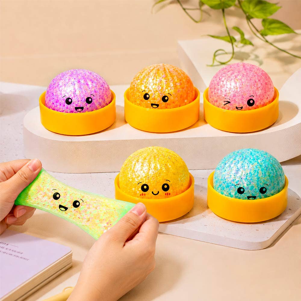Light Up Bao Bun Dumpling Squeeze Stress Relief Toy