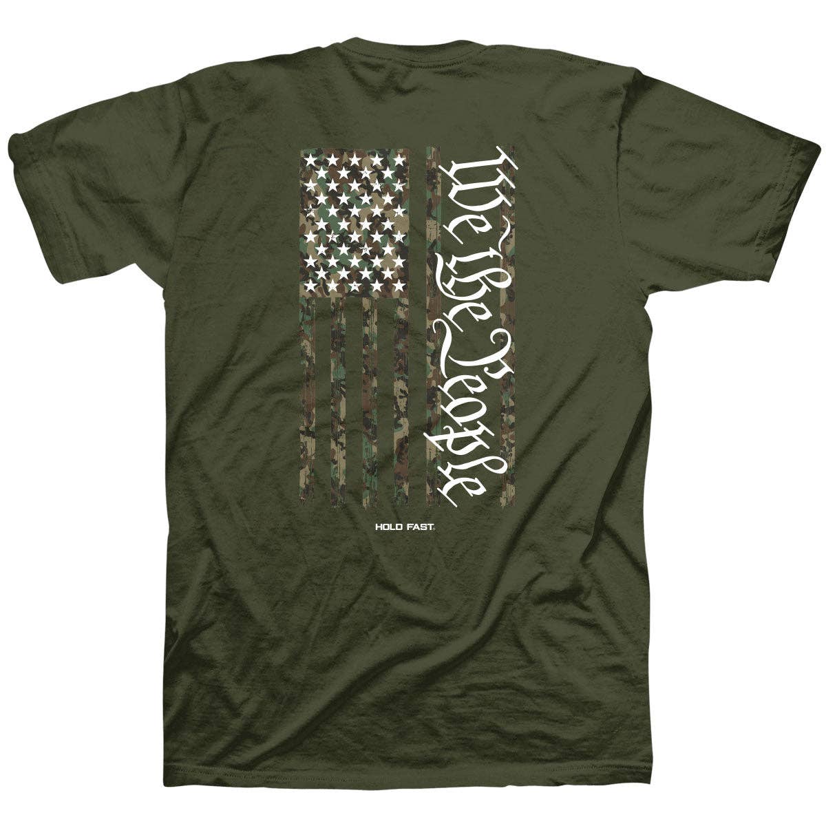HOLD FAST Men's T-Shirt We The People Camo: Military Green