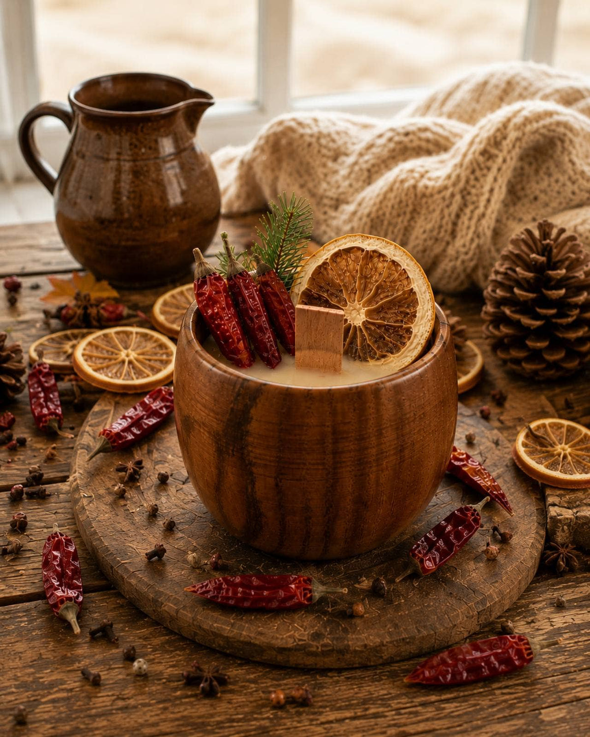 Hot Spice Candle: Cinnamon Orange Clove