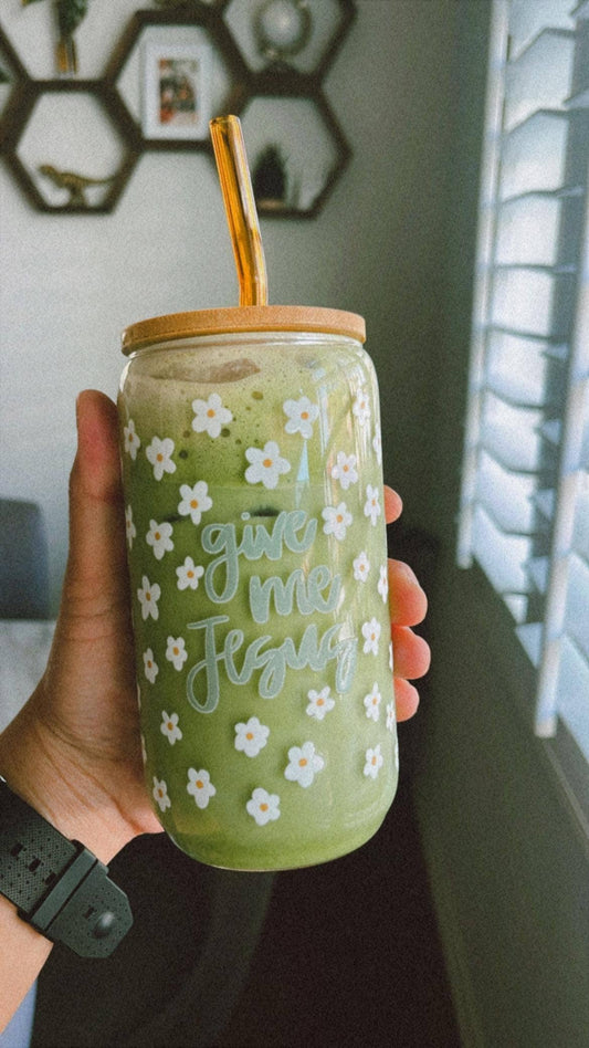 Give Me Jesus Glass Cup