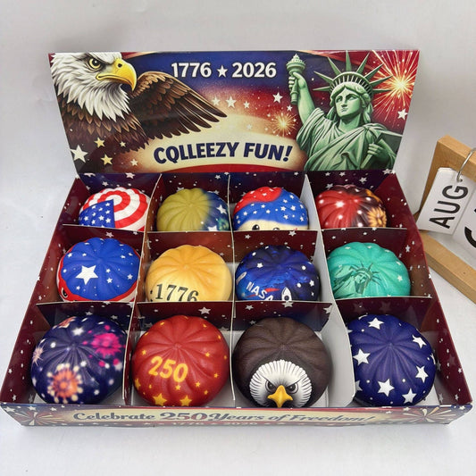 4th of July Squishy Toy Set Patriotic Stress Ball