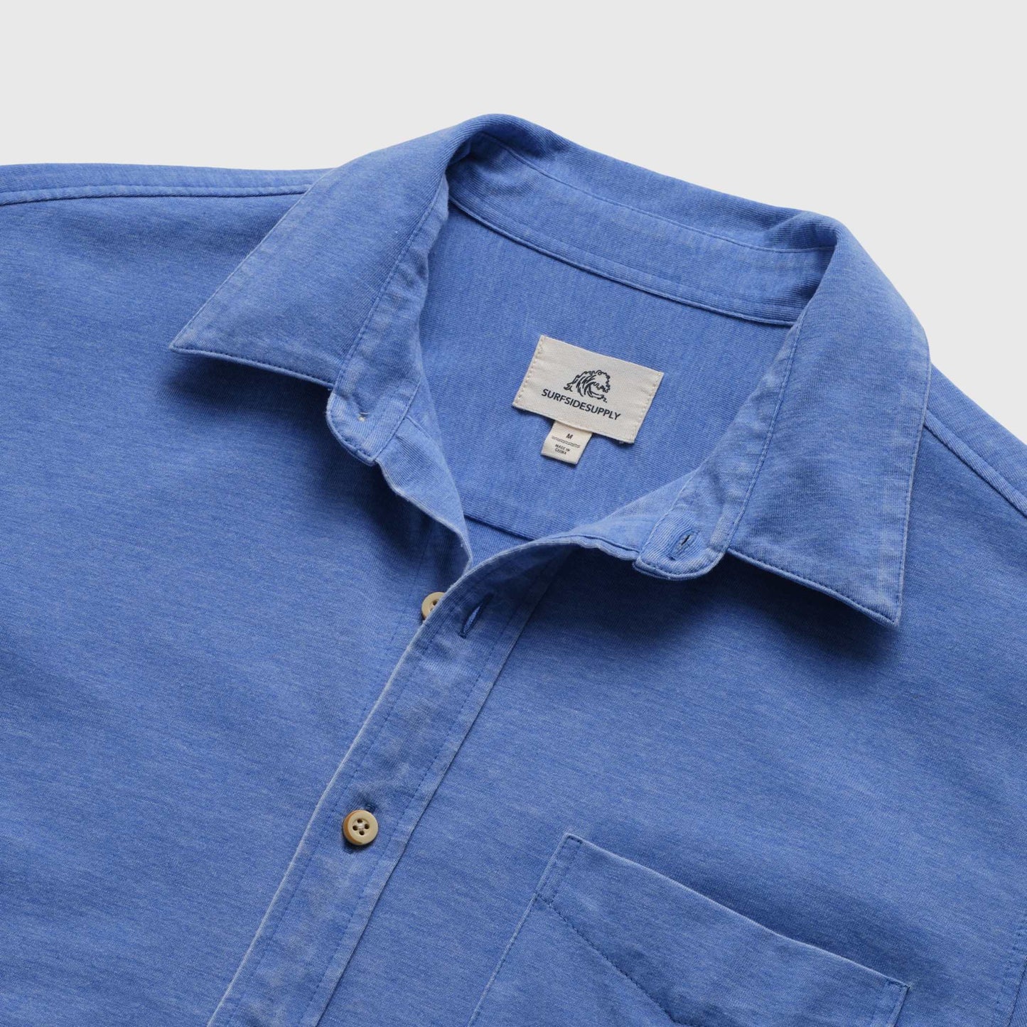Button Down Collared Knit Shirt