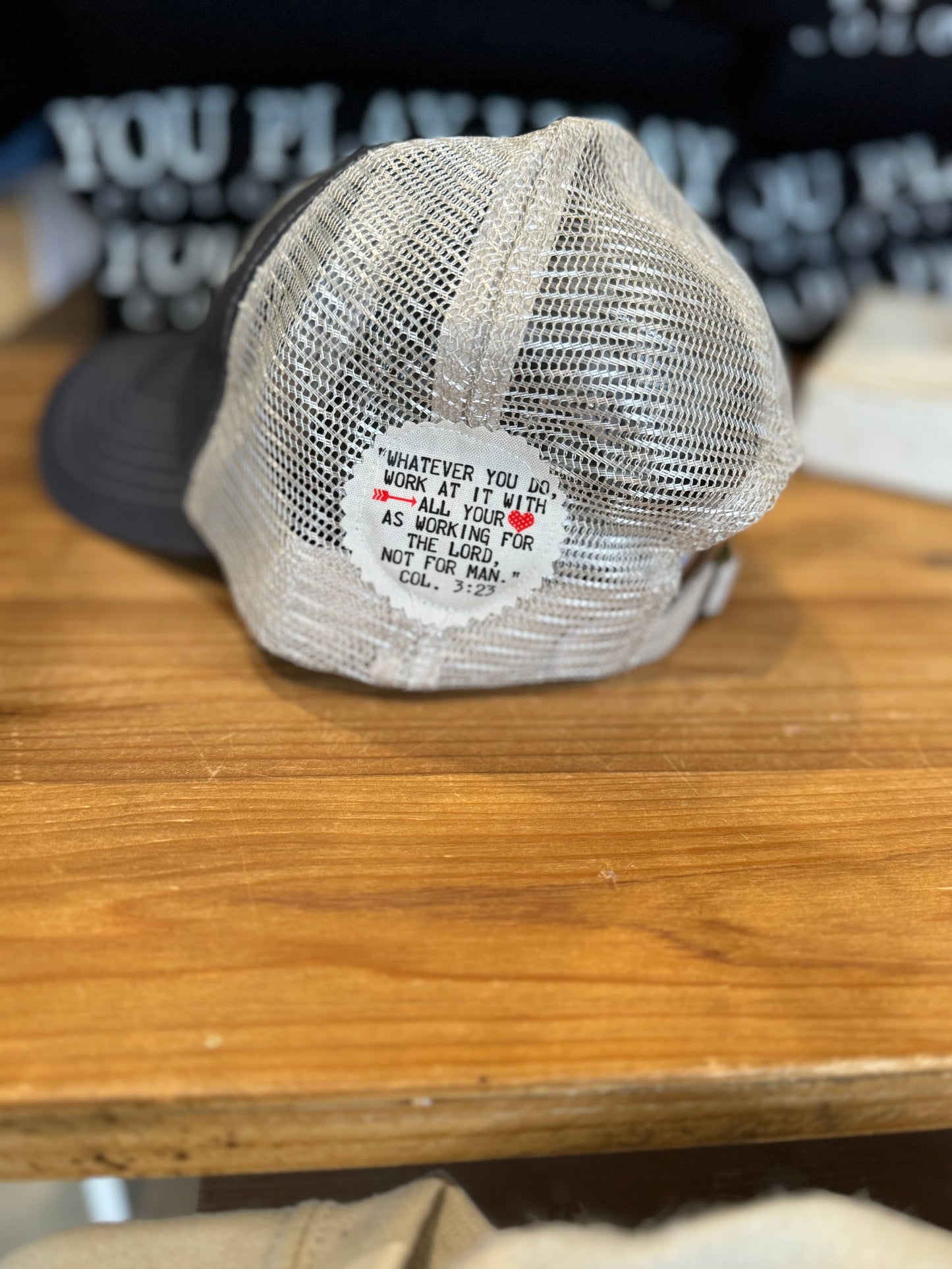 Baseball Mom Hat | Vintage Patch | Sports Mom Hat : Grey