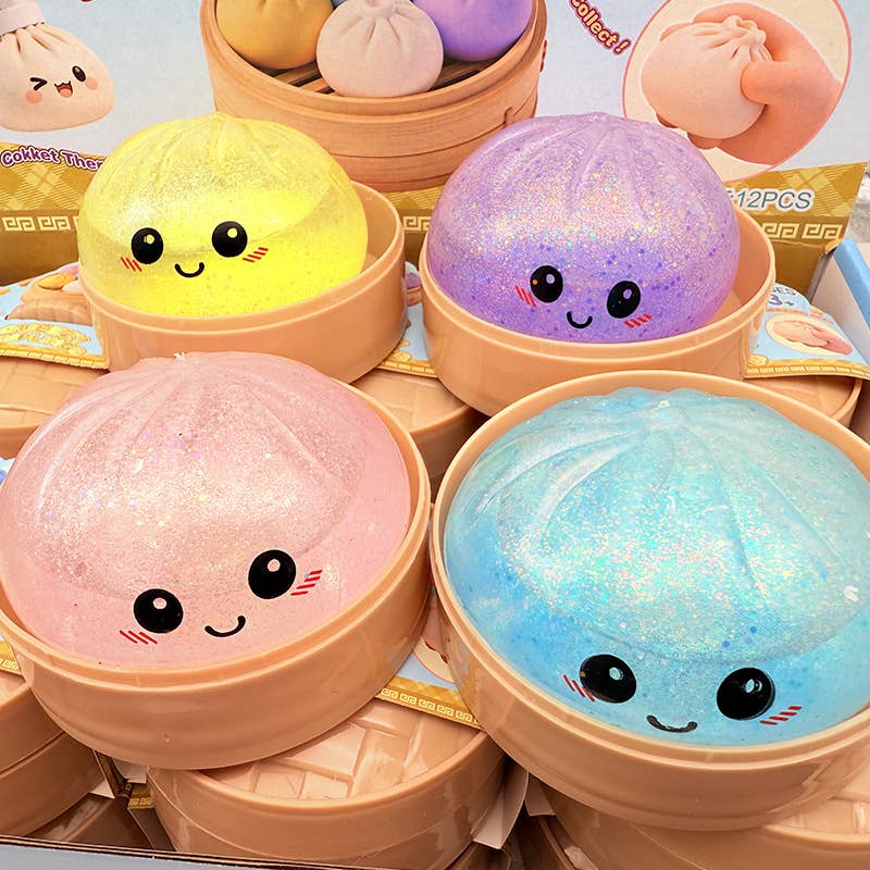 Glitter DUMPLINGS Squishy Stress Relief Toy