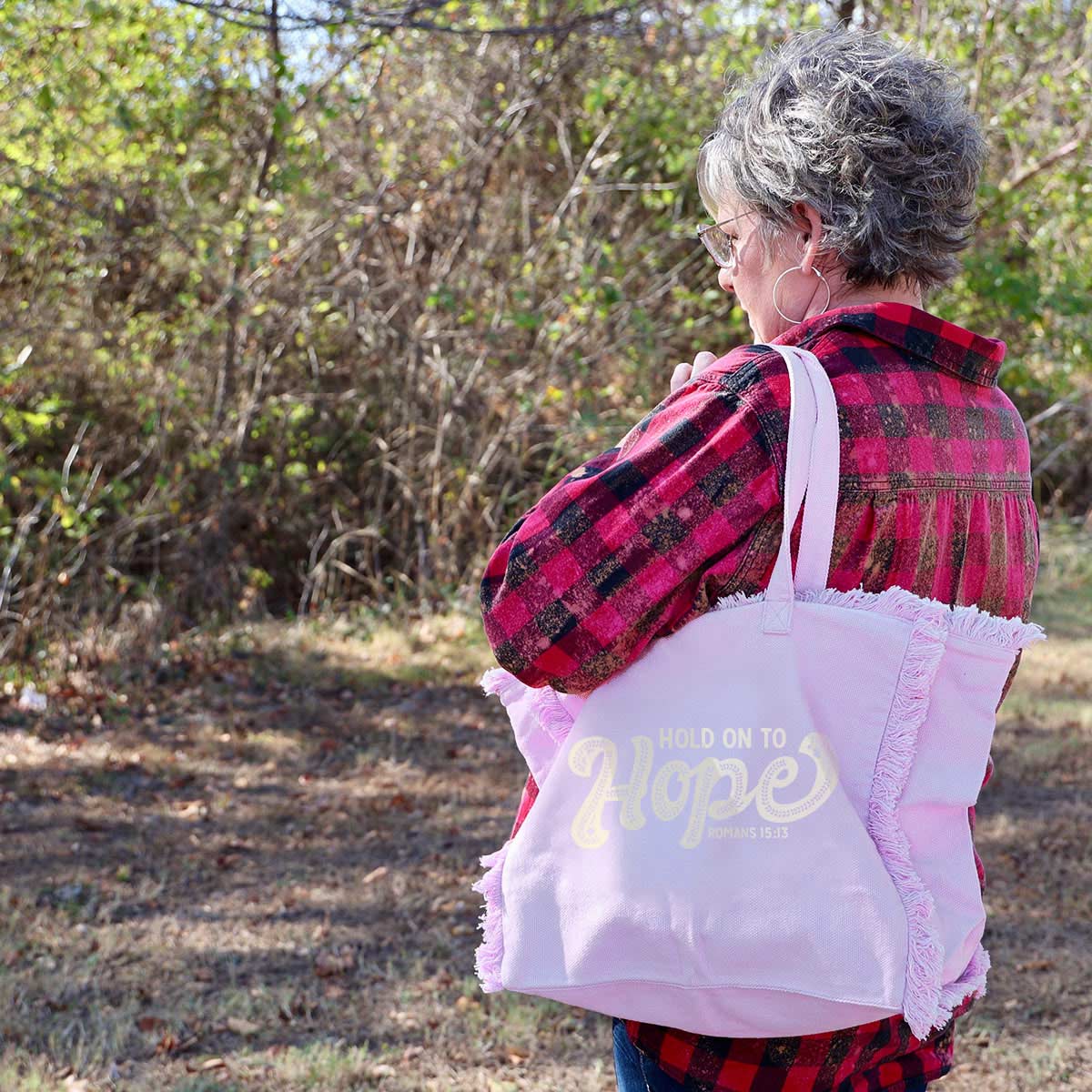 Kerusso Womens Tote Bag Hope: Purple