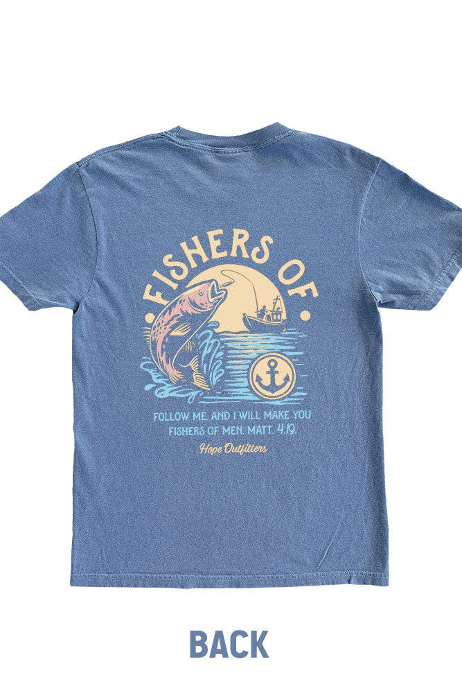Blue Fishers of Men Graphic Tee