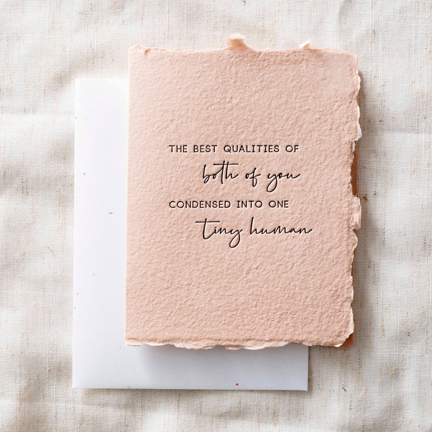 Best qualities of you both | Baby Greeting Card